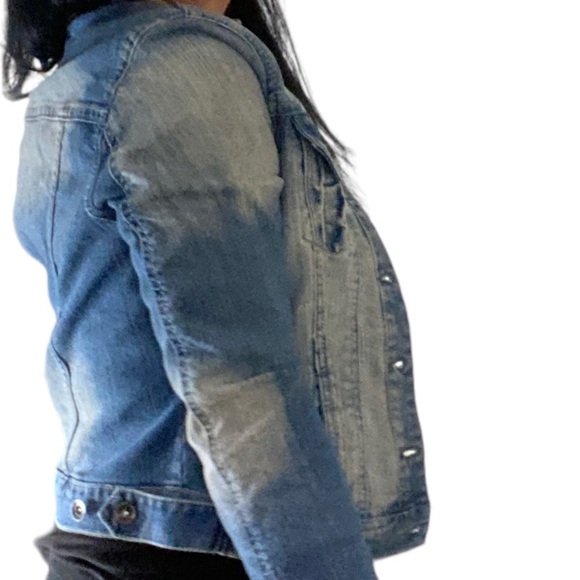 Paris Blues Denim Jean Jacket Women Size Small - Picture 6 of 11